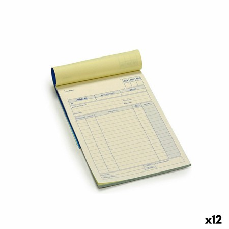 Carnet de notes de livraison 50 Volets (14 x 0,5 x 21 cm) (12 Unités)