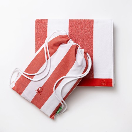 Ensemble de serviettes de toilette Benetton Picnic Rouge (2 pcs)