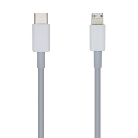 Câble USB-C vers Lightning Aisens PD 2A Blanc 1 m