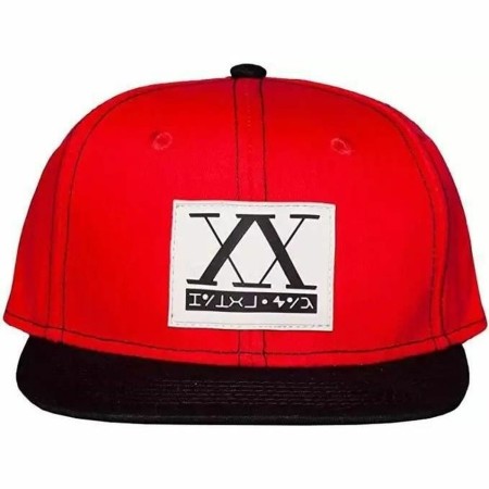 Gorra Difuzed Hunterx XX Logo Rojo Negro