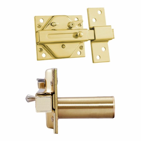 Cerrojo de seguridad IFAM CS88L M50 Latón Dorado Acero