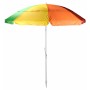 Parasol Plage Articulé Multicouleur Ø 220 cm