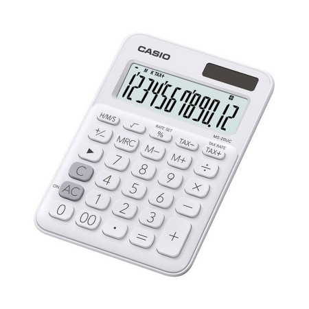 Calculadora Casio MS-20UC Blanco (2,3 x 10,5 x 14,95 cm)