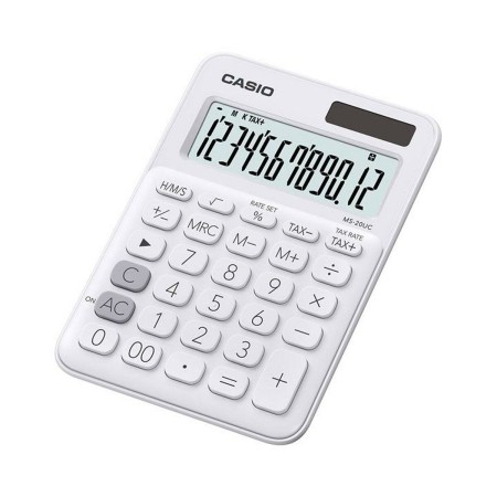 Calculatrice Casio MS-20UC Blanc (2,3 x 10,5 x 14,95 cm)