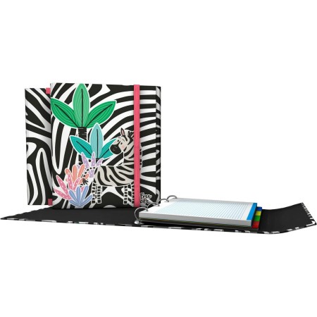 Carpeta de anillas Grafoplas Carpeplús Free Life Zebra Multicolor A4