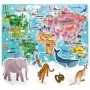 Puzzle Infantil HEADU World Tour Giant Puzzle Animals 3D 108 Piezas