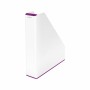 Porte-revues Leitz Blanc Violet A4 polystyrène (7,3 x 31,8 x 27,2 cm)