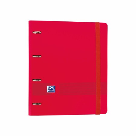 Reliure à anneaux Oxford Europeanbinder Polyfoam Rouge A4