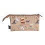 Trousse Fourre-Tout Triple Harry Potter Marron