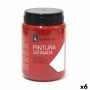 Témpera La Pajarita L-07 Vermilion Rojo Satinado Escolar (35 ml) (6 Unidades)