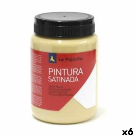 Témpera La Pajarita Siena L-04 Amarillo Satinado Escolar (35 ml) (6 Unidades)