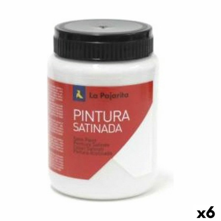 Témpera La Pajarita L-19 Gris Satinado Escolar (35 ml) (6 Unidades)