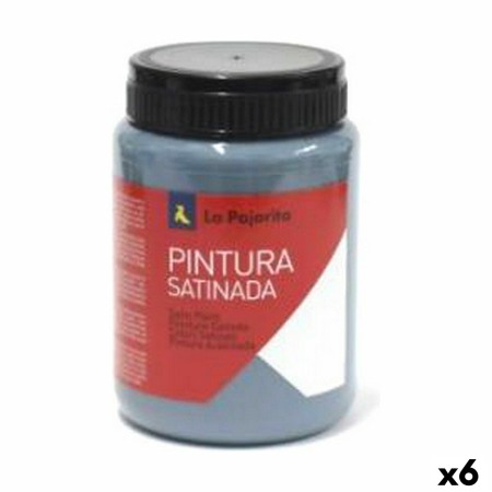 Témpera La Pajarita Metallic L-34 Azul Satinado Escolar (35 ml) (6 Unidades)