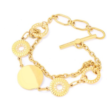 Pulsera Mujer Folli Follie 3B8T084YA (18 cm)