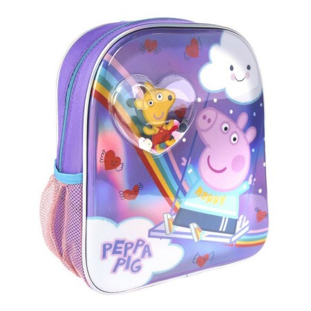 Sac à dos enfant Peppa Pig Violet (25 x 31 x 10 cm)