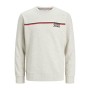 Sudadera sin Capucha Hombre Jack & Jones JJATLAS SWEAT CREW NECK 12224602 Blanco