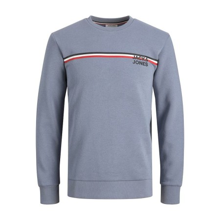 Sudadera sin Capucha Hombre Jack & Jones JJATLAS SWEAT CREW NECK 12224602 Azul
