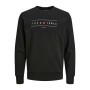 Sudadera sin Capucha Hombre Jack & Jones JJFLAG SWEAT CREW NECK 12224584 Negro