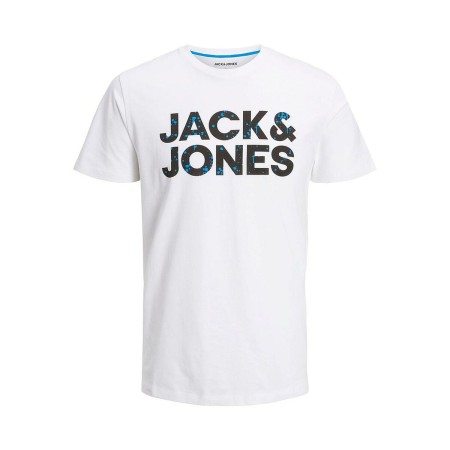 Camiseta de Manga Corta Jack & Jones TEE SS CREW NECK JNR 12224104 Blanco