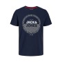 T-shirt à manches courtes homme TEE SS CREW NECK Jack & Jones 12221002 Blue marine