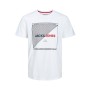T-shirt à manches courtes homme TEE SS CREW NECK Jack & Jones 12221002 Blanc