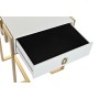 Table de Nuit DKD Home Decor Doré Métal Blanc Bois MDF (48 x 35 x 56 cm)