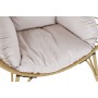 Sillón de jardín DKD Home Decor Metal ratán sintético Blanco Marrón claro (90 x 65 x 151 cm)