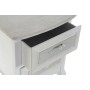 Table de Nuit DKD Home Decor Bois Blanc Bois MDF (40 x 34 x 66,5 cm)