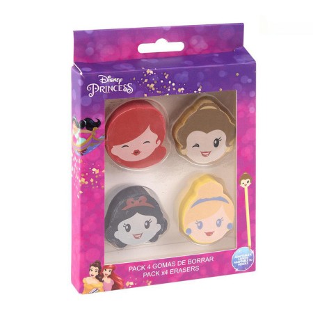 Ensemble de Gommes Princesses Disney 2100003577 (4 pcs)