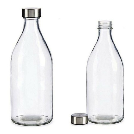 Botella de Cristal Vivalto Transparente (1000 ml) (1 L) (9,5 x 25,5 x 9,5 cm)