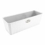 Jardinière Blanc Plastique (13 x 11 x 28,5 cm) (12 Unités)