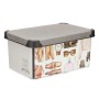 Boîte de rangement Multicouleur Plastique Vintage 10 L (23 x 16,5 x 35 cm) (12 Unités)