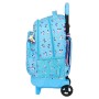 Mochila Escolar con Ruedas Rollers Moos Multicolor Azul claro