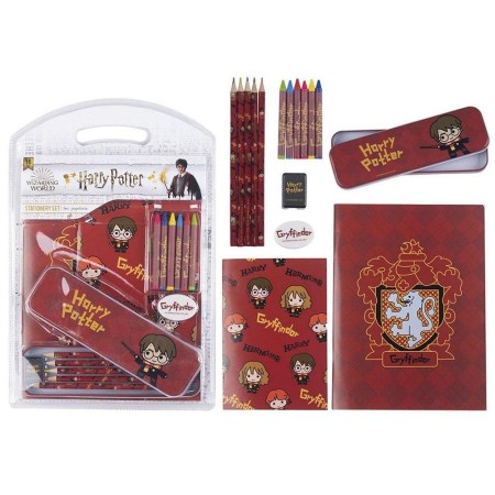 Ensemble de Papeterie Harry Potter 16 Pièces Rouge