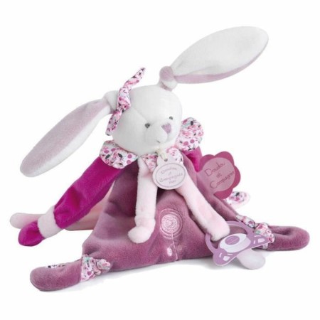 Doudou Doudou et Compagnie Cherry The Rabbit Clip para chupete