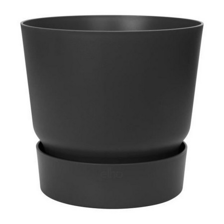 Pot Elho Greenville Rond Noir Plastique (Ø 39 x 36,8 cm)