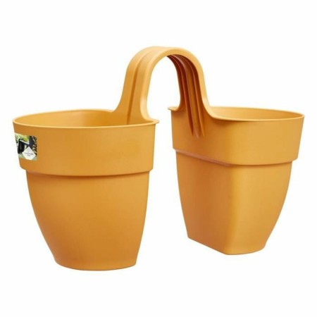 Pot Elho Vibia Campana Twin 38,4 x 20,5 x 26,5 cm Jaune