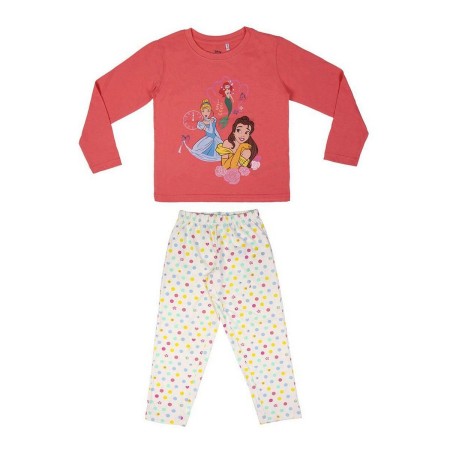 Pyjama Enfant Princesses Disney Saumon Beige