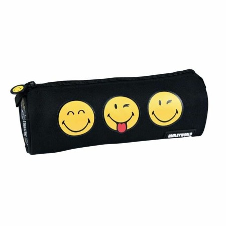 Estuche Escolar Smiley Negro