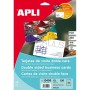 Cartes de visite Apli 10408 Blanc 10 Volets Double face 210 x 297 mm