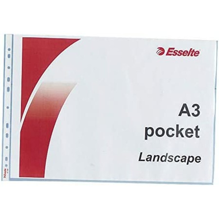 Étui Esselte Landscape Pocket Horizontal Transparent A3 polypropylène 10 Unités