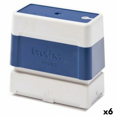 Sellos Brother  22 x 60 mm Azul (6 Unidades)