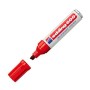 Rotulador permanente Edding 500 Rojo (10 Unidades)