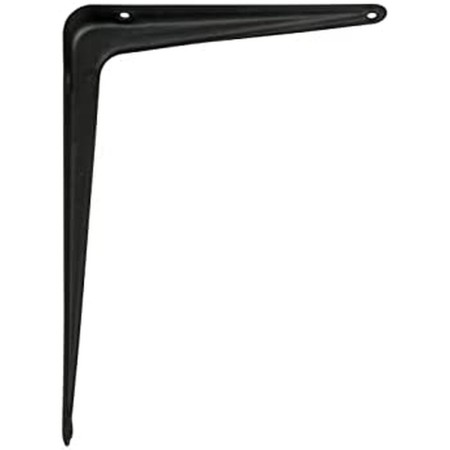 Soporte de Pared AMIG 1-6041 Estantes Negro Acero (30 x 25 cm)