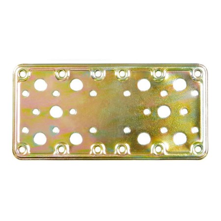 Placa de Fijación AMIG 502-12123 Bicromatado Dorado Acero (185 x 90 mm)