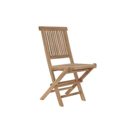 Silla de Jardín DKD Home Decor Marrón Teca (57 x 47 x 90 cm)