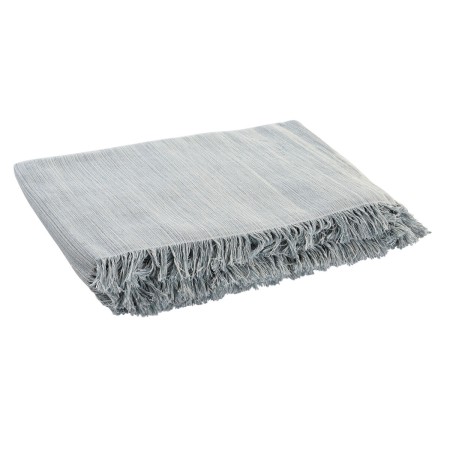 Nappe DKD Home Decor Blanc Marron Clair Gris clair (150 x 200 x 0,5 cm)