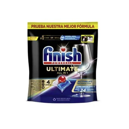 Gel Lavavajillas Finish Ultimate Monodosis 4 Unidades