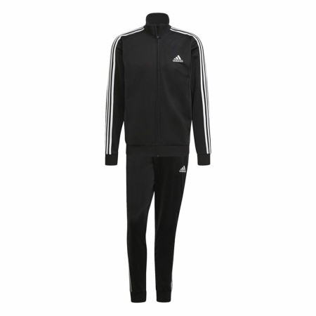 Chándal para Adultos Adidas Essentials 3 Stripes Negro Hombre