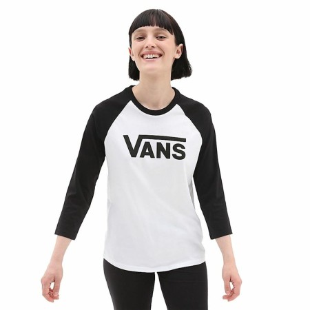 Camiseta de Manga Corta Mujer Vans Drop V Raglan Multicolor